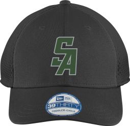 New Era Youth Stretch Mesh Cap, Black/Black